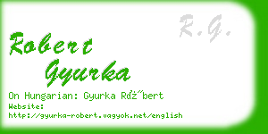 robert gyurka business card